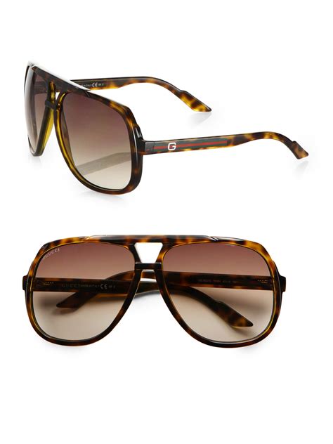 gucci plastic aviator sunglasses